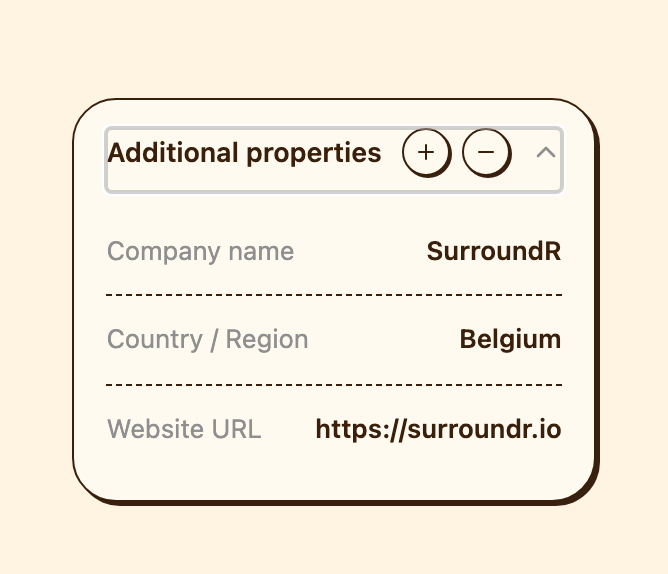 additional properties