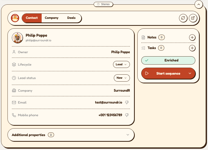 Injection panel — enrich states / provenance